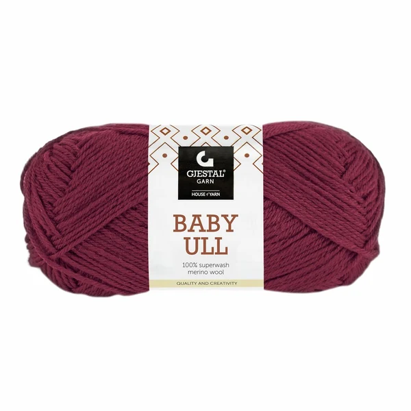 Gjestal Baby Ull 8562 Bordeauxrot