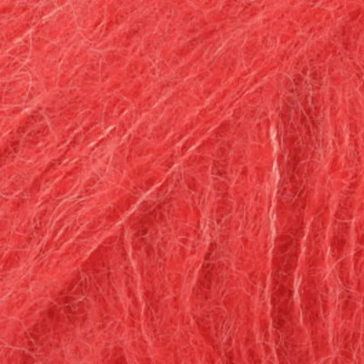 DROPS BRUSHED Alpaca Silk 06 Koralle (Uni colour)