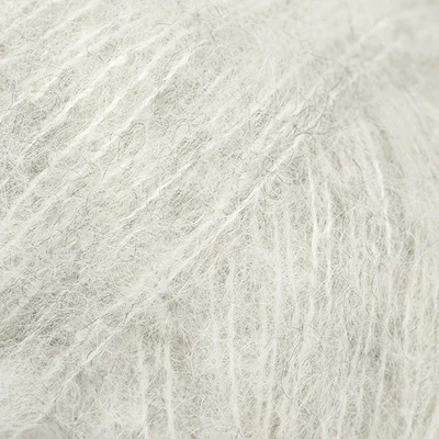 DROPS BRUSHED Alpaca Silk 35 perlgrau (Uni colour)