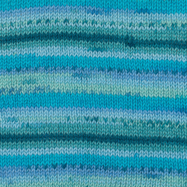 DROPS Fabel Print 340 Blaue lagoon