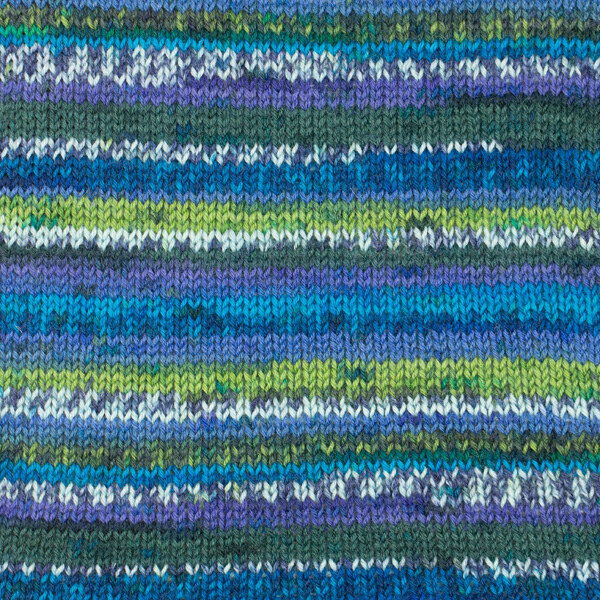 DROPS Fabel Print 677 Grün/Türkis