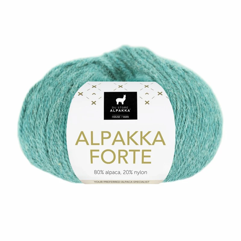 Du Store Alpakka Forte 713 Hell Meeresgrün Meliert