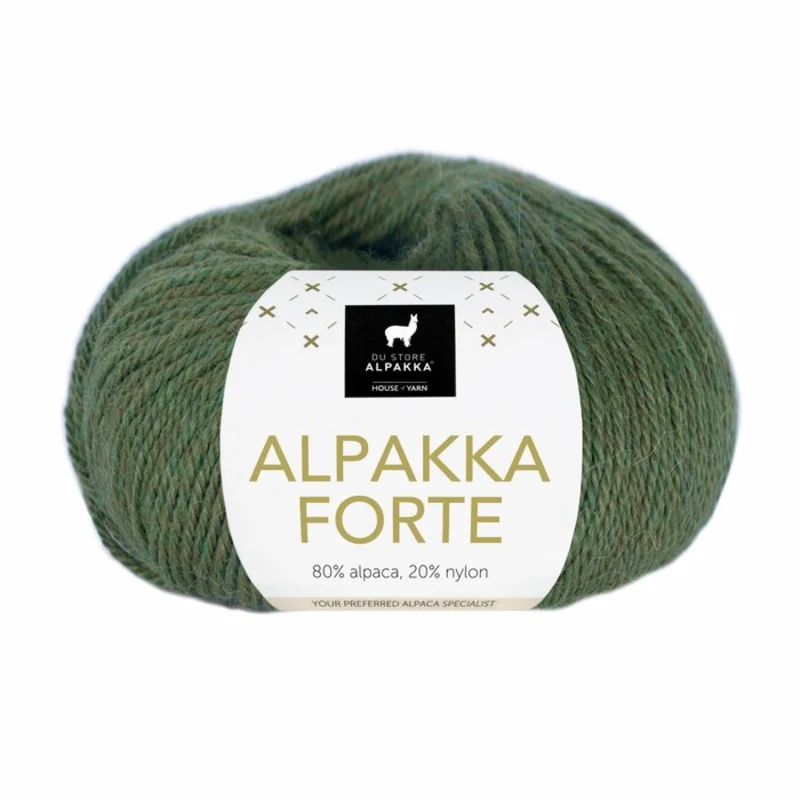 Du Store Alpakka Forte 727 Waldgrün Meliert