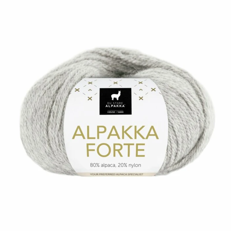 Du Store Alpakka Forte 716 Hellgrau Meliert
