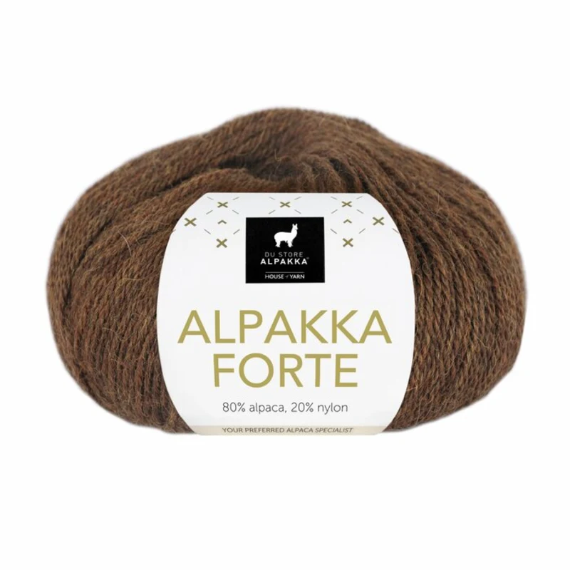 Du Store Alpakka Forte 709 Warmes braunes Meliert