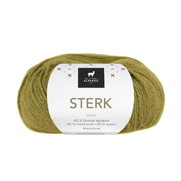 Du Store Alpakka Sterk 843 Gelbgrün