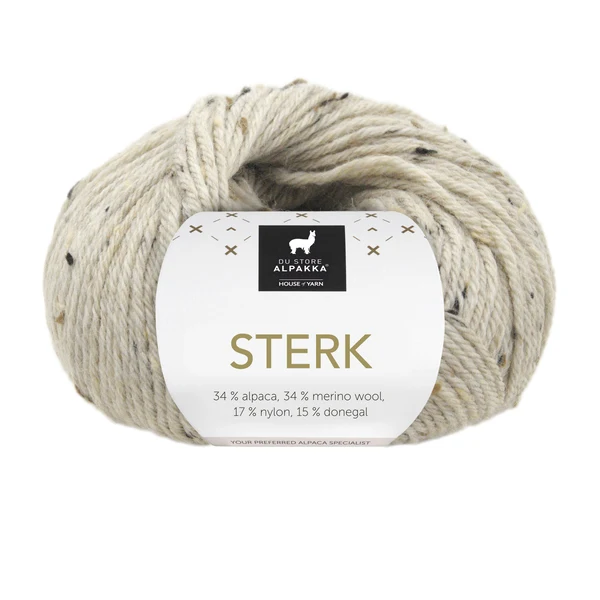 Du Store Alpakka Sterk 932 Hellbeige melierter Tweed