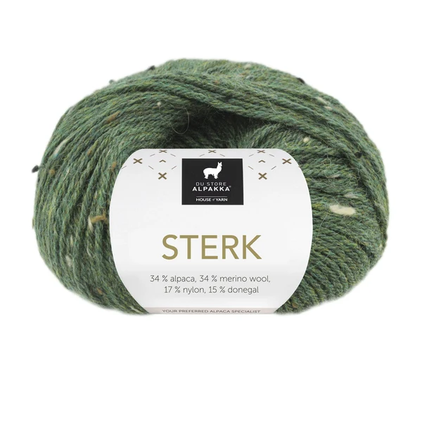 Du Store Alpakka Sterk 935 Tannengrüner Tweed