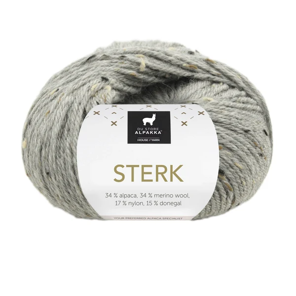 Du Store Alpakka Sterk 931 Grau melierter Tweed