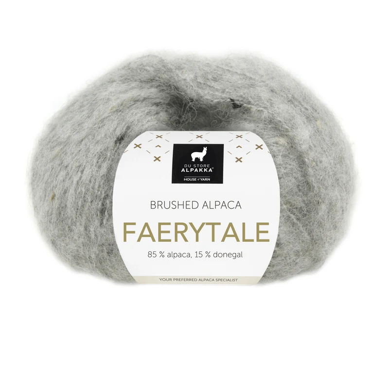 Du Store Alpakka Faerytale 818 Hellgrau melierter Tweed
