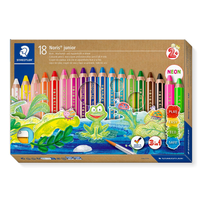 STAEDTLER Buddy 3-in-1 Farbstifte, 18 Stück