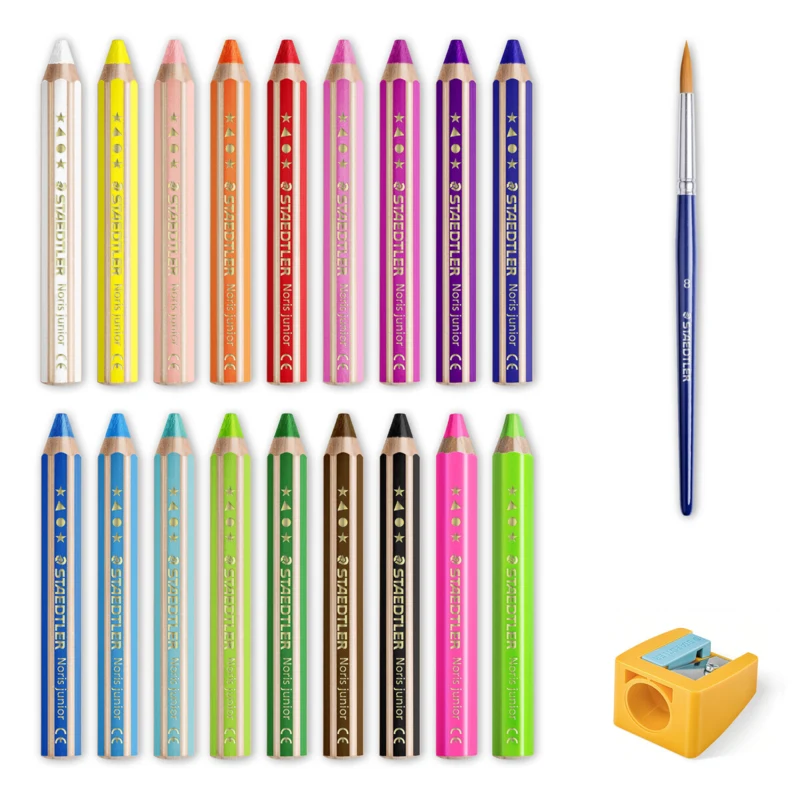 STAEDTLER Buddy 3-in-1 Farbstifte, 18 Stück – Inhalt