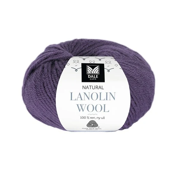 Dale Natural Lanolin Wool 1415 Ametyst lilla