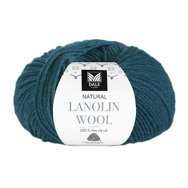 Dale Natural Lanolin Wool 1451 Dunkel petrol mix