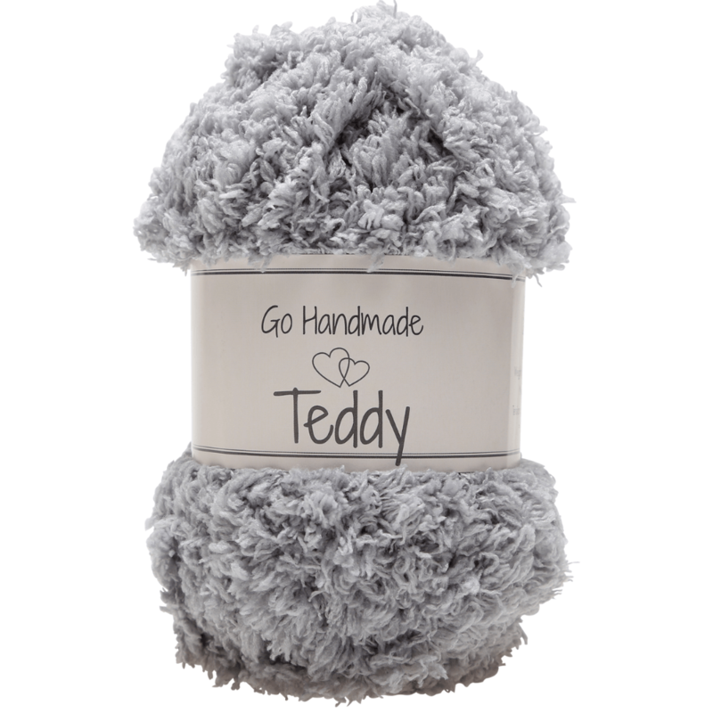 Go Handmade Teddy 17347 Hellgrau