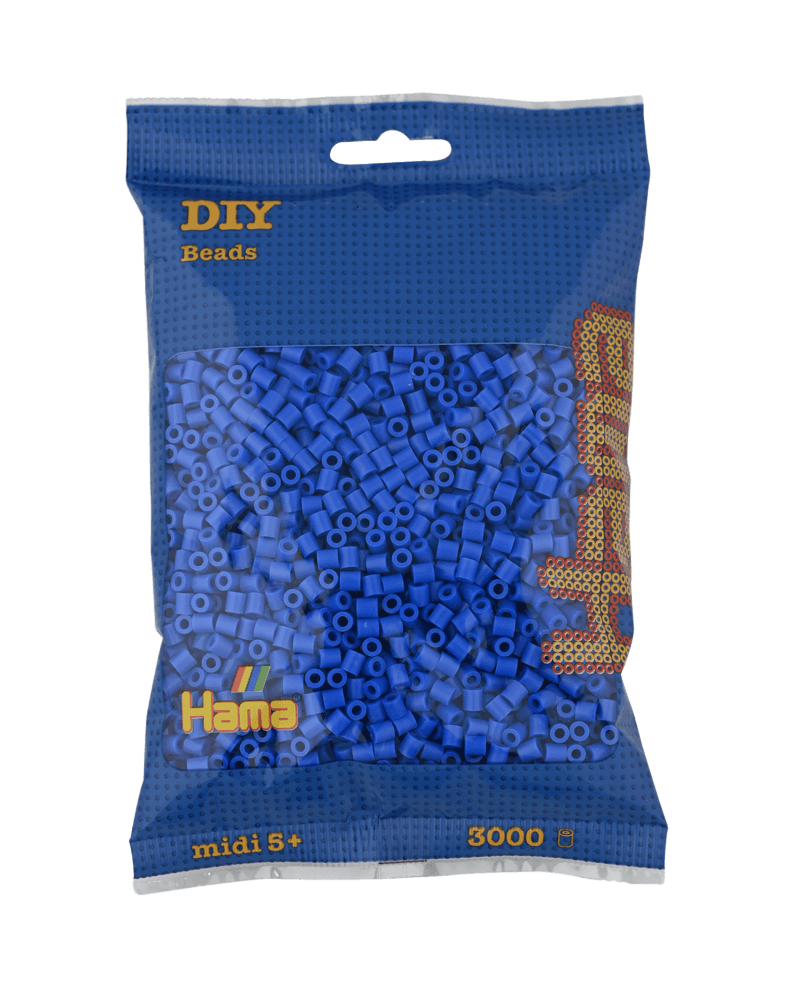 Hama Midi Beads, Einfarbig, 3000 Stück 201-09 Hellblau