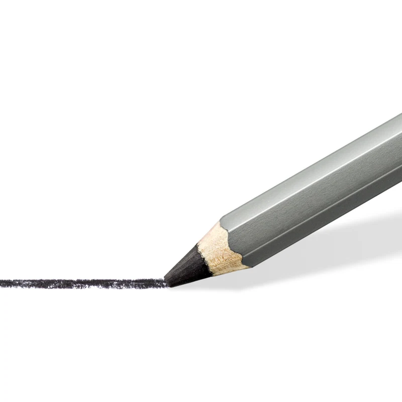 STAEDTLER March Lumograph Kohlestifte, 3 + 1 Stk – Nahaufnahme