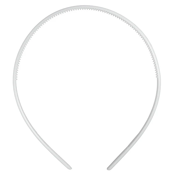 Hårbøjle Plast Hvid, 7 mm