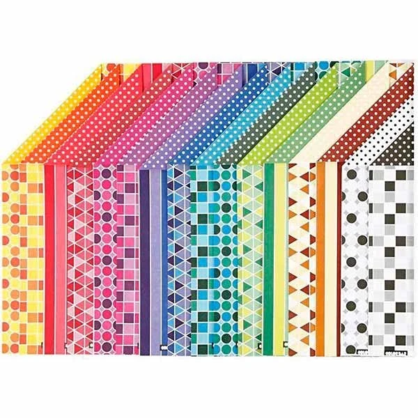 Color Bar Rivekarton, A4, 250 g, 16 ark Mønstret
