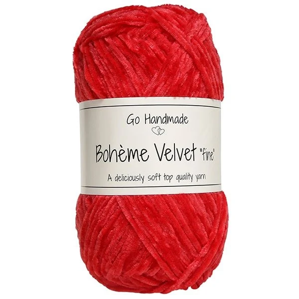 Go Handmade Bohème Velvet Fine 17619 Warmes Rot