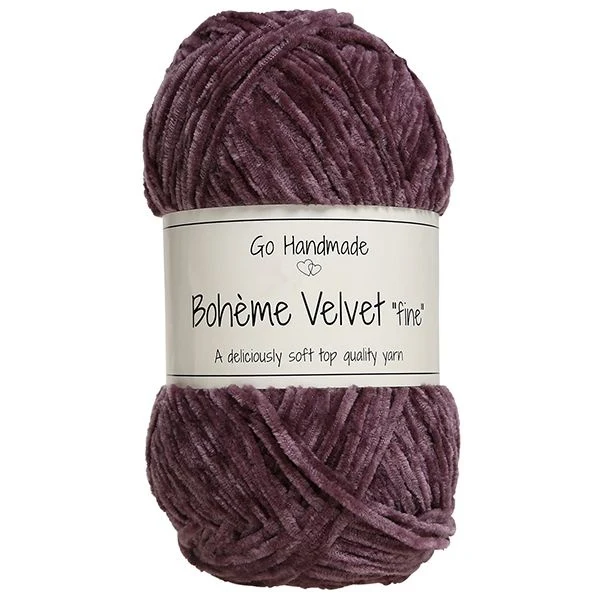 Go Handmade Bohème Velvet Fine 17680 Dunkler Lavendel