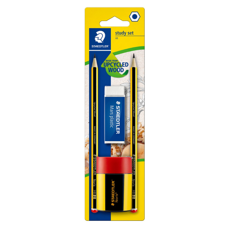 STAEDTLER Bleistiften, Radierer und Spitzdose, 4 Stck