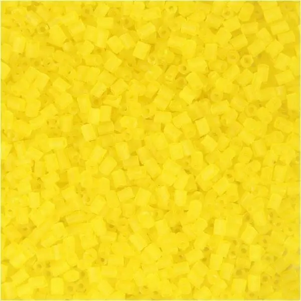 Glasröhren-Perlen 1,7 mm Transparent Gelb