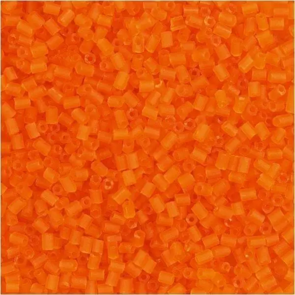 Glasröhren-Perlen 1,7 mm Transparent Orange