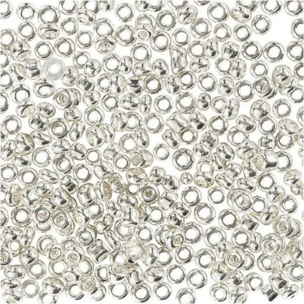 Rocaille Seed Beads 1,7 mm Silver Metall