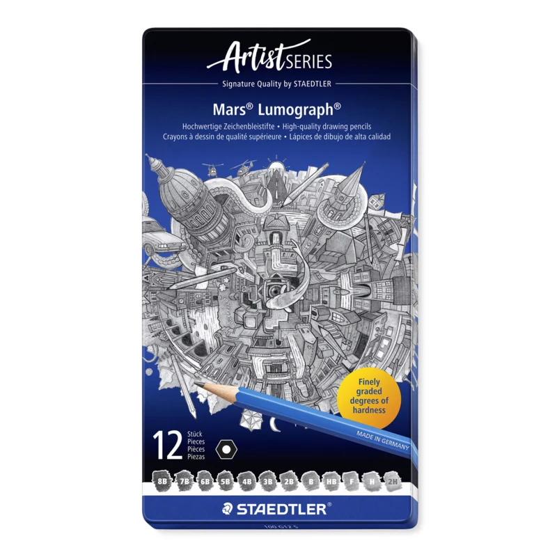 Staedtler Mars Lumograph Zeichenbleistift, 12 stück – Hauptbild geschlossen