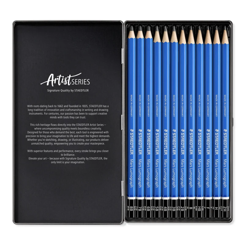 Staedtler Mars Lumograph Zeichenbleistift, 12 stück – Hauptbild offen