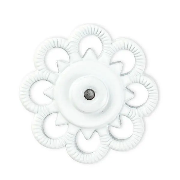 Prym Druckknöpfe Blumen, 2 Stück Weiß