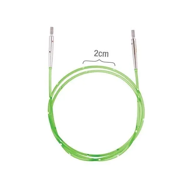KnitPro SmartStix Wire,  Mehr Farben (40 - 150 cm) 126 cm, um 150 cm Neongrün zu machen