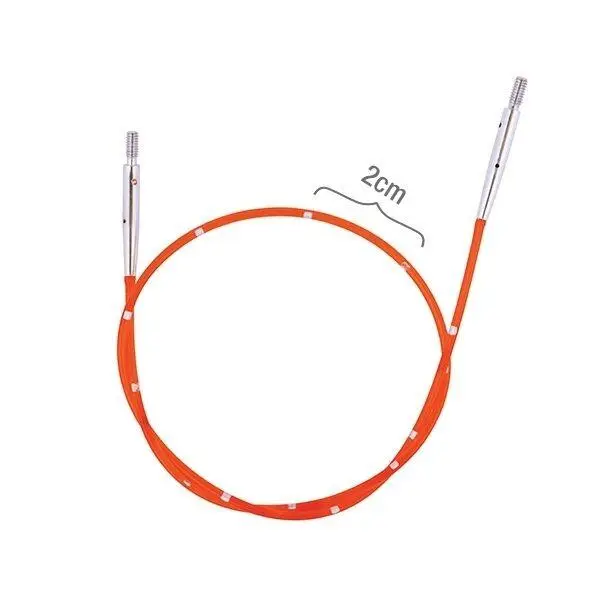 KnitPro SmartStix Wire,  Mehr Farben (40 - 150 cm) 34 cm, um 50 cm Rot zu machen