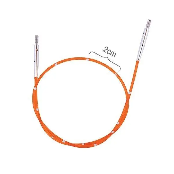 KnitPro SmartStix Wire,  Mehr Farben (40 - 150 cm) 96 cm, um 120 cm Orange zu machen