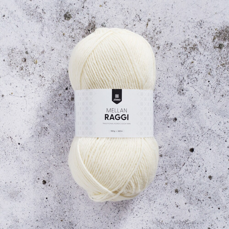 Järbo Mellanraggi 100g 28201 Natural White