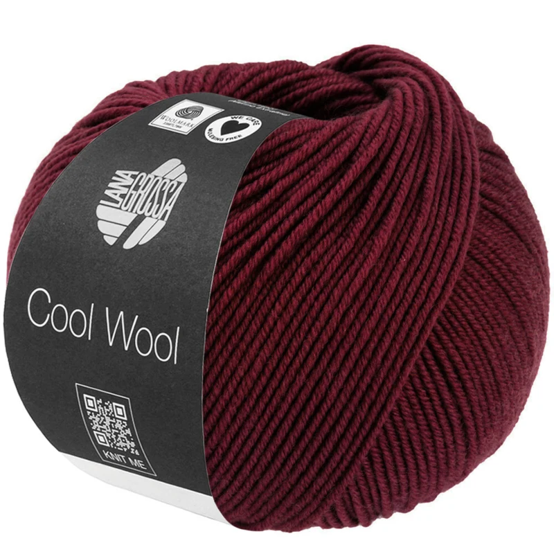 Lana Grossa Cool Wool 2124 Dunkles Rosenrot