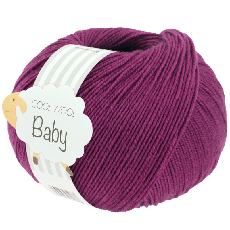 Lana Grossa Cool Wool Baby 296 Rotviolett