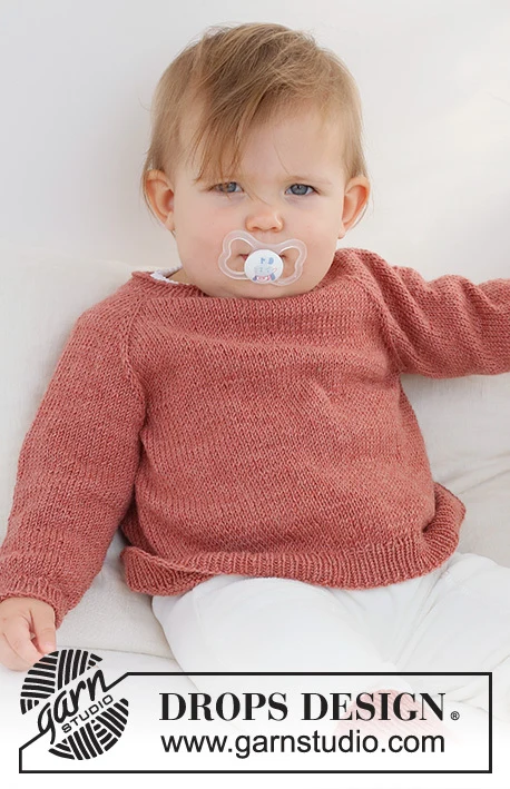 42-3 Rosy Cheeks Sweater by DROPS Design