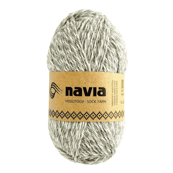 Navia Sock Yarn 513 Hellgrau meliert