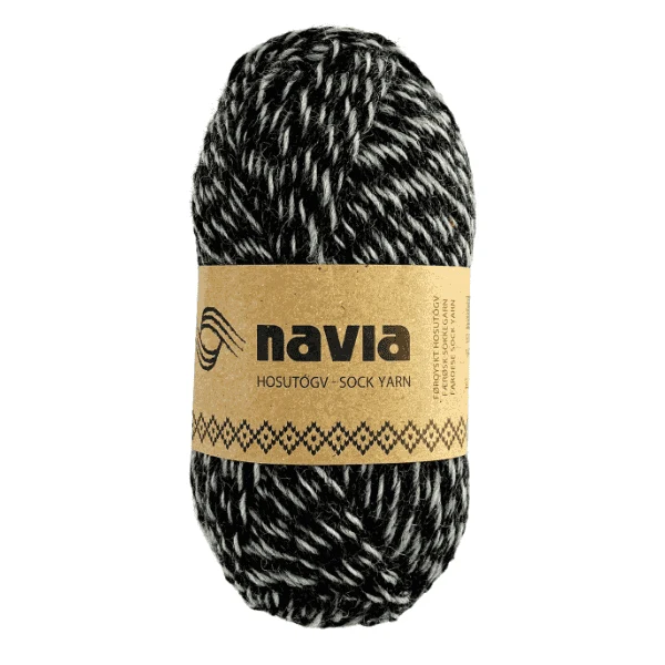 Navia Sock Yarn 515 Meliert dunkel / hell
