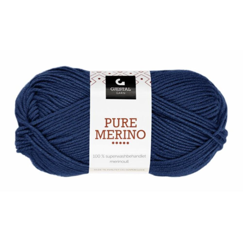 Gjestal Pure Merino 118 Marineblau