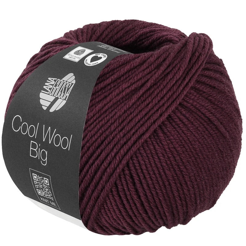Lana Grossa Cool Wool Big 1044 Schwarzrot
