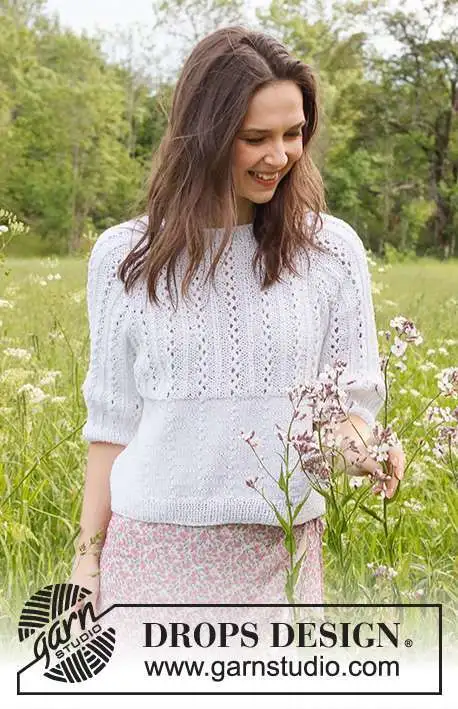 231-49 Lost in Summer Sweater by DROPS Design