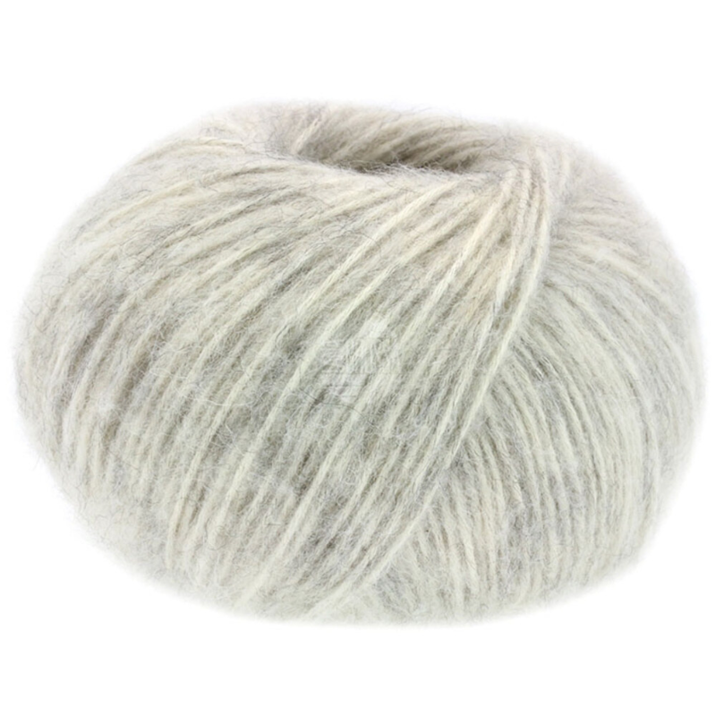 Lana Grossa Natural Alpaca Pelo 02 Rohweiß/hellgrau