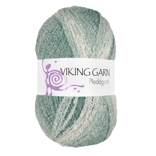 Viking Pleddgarn 736 Weiß/Petrol