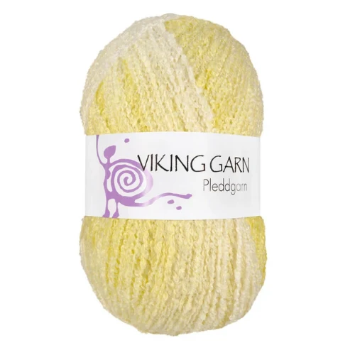 Viking Pleddgarn 745 Weiß/Gelb