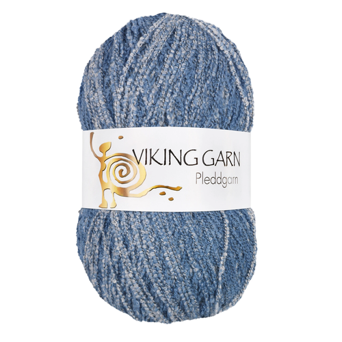 Viking Pleddgarn 721 Weiß/blau