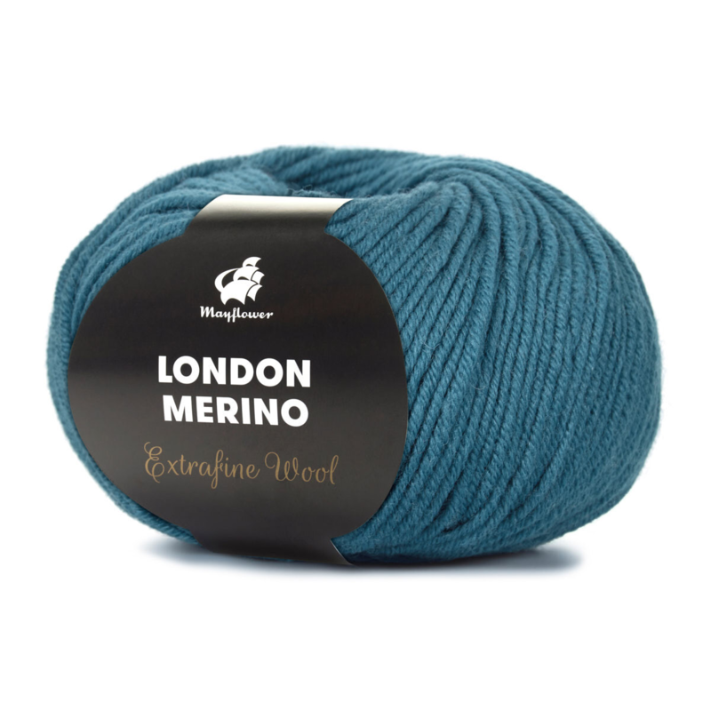 Mayflower London Merino 022 Petrolblau