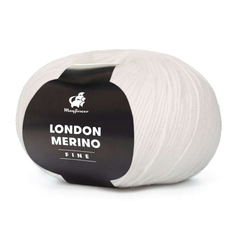 Mayflower London Merino Fine 001 Weiß